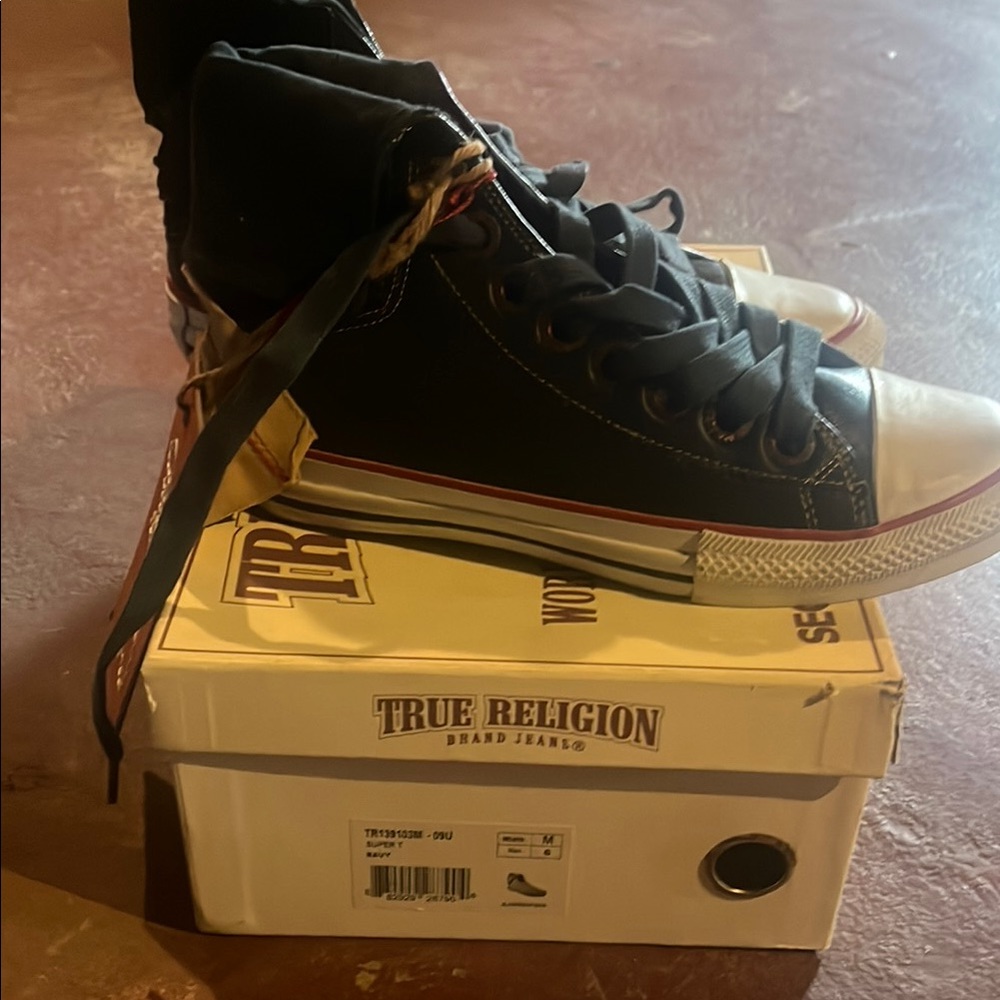 True Religion Blue High-Top Sneakers